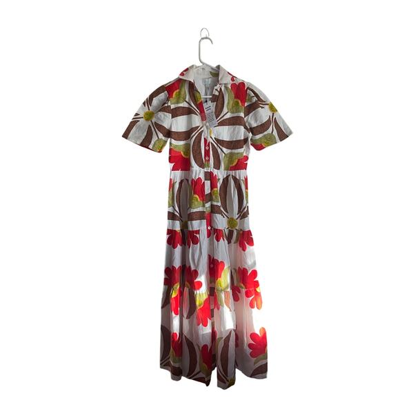 WKND Frock Floral Sorrento Maxi Button Up Dress Size XS Fit and Flare Resort - Picture 8 of 8